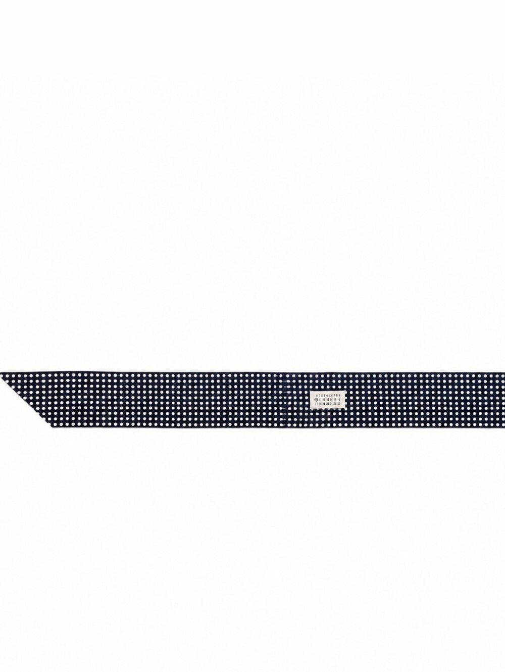 MAISON MARGIELA | Line 10 Silk Twilly Navy White Polka Dot Scarf - Picture 2 of 4